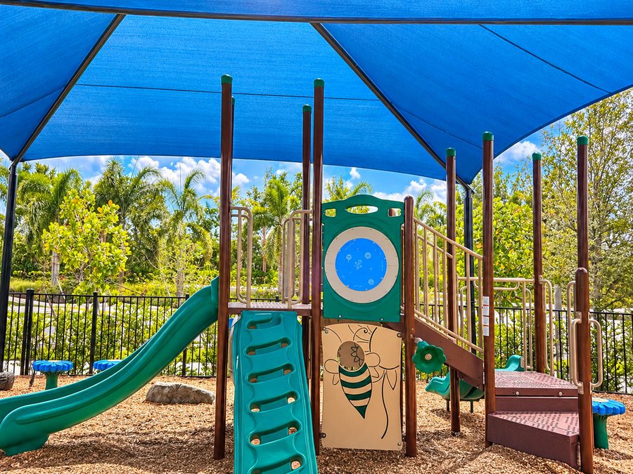 Shaded playground
