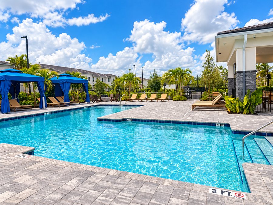 Pool and clubhouse terrace